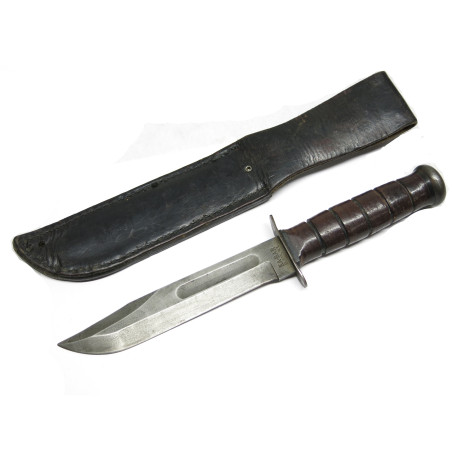 Poignard original Kabar avec  fourreau USMC ww2 ref 147