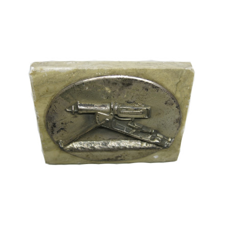 Plaque commemotative Allemande  tireur MG 08 14/18 ref bo doc 