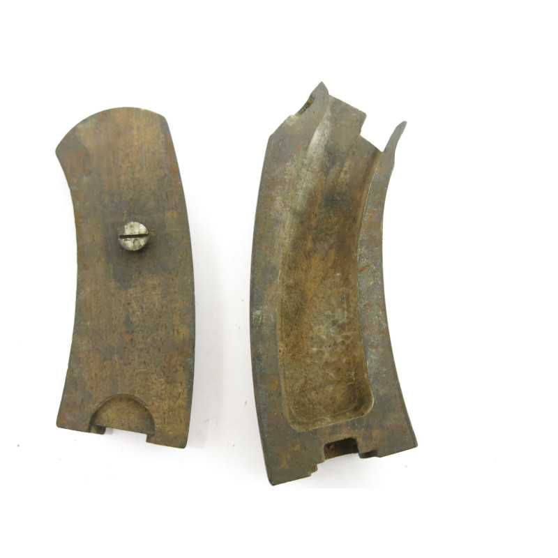 Belle paire de plaquettes de crosse originale revolver 1892 ref 147