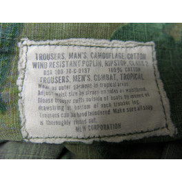 Pantalon camouflé original 1970 US Vietnam  ref 789