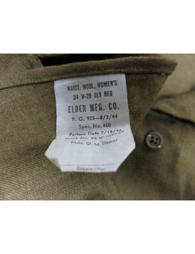 Chemise moutarde US originale WW2 - datée 1944 etat neuf 