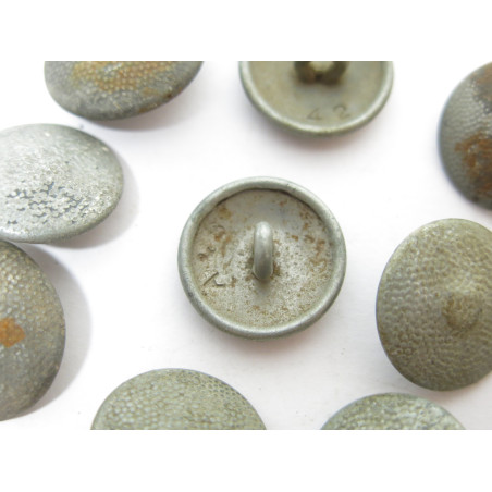 Lot de 10 boutons originaux Allemand veste Wh Ref 54