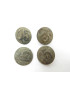 Lot de 4 boutons originaux Allemand veste Wh Ref 43