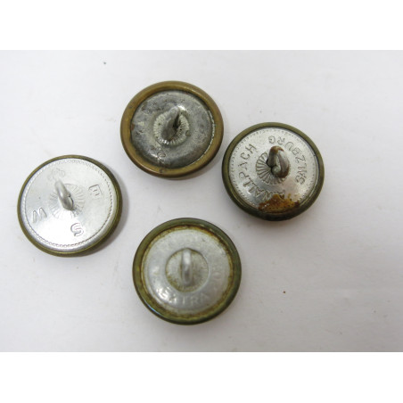 Lot de 4 boutons originaux Allemand veste Wh Ref  49