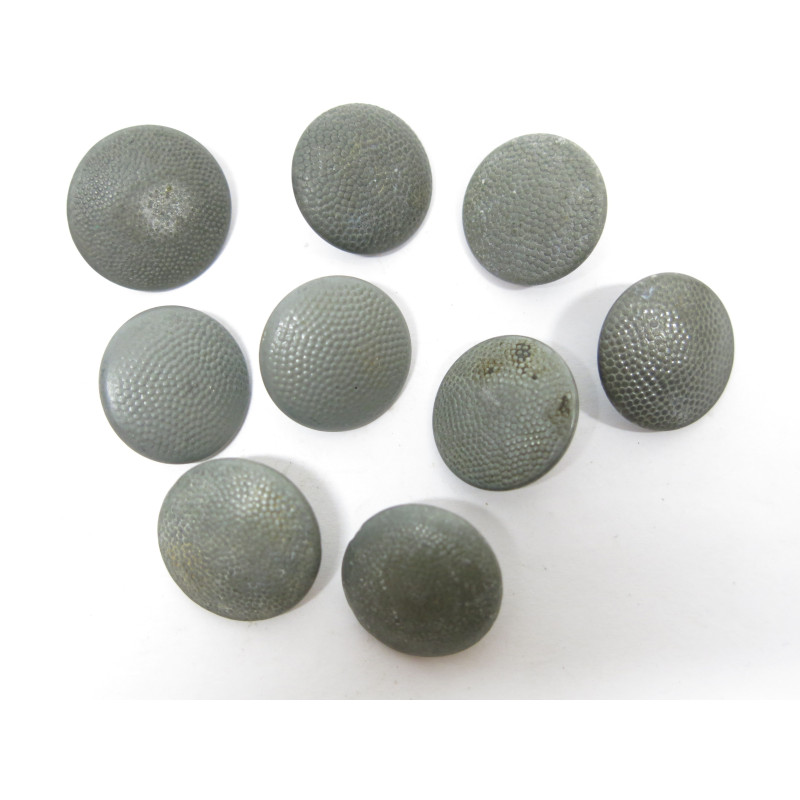 Lot de 9 boutons originaux Allemand veste Wh Ref  73