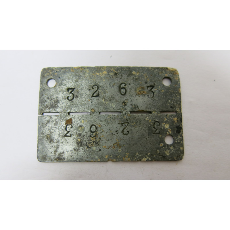 Dog tag STALAG ww2 ref 3263