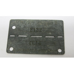 Plaque originale d'identification  Oflag officier  Ref  2132