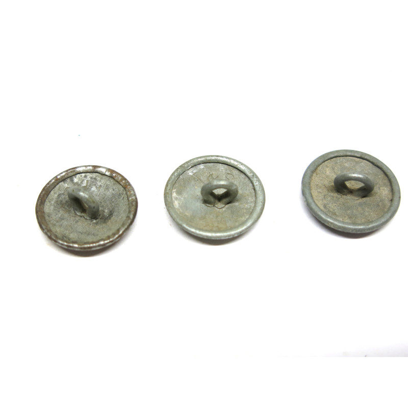 Lot de 3  boutons originaux Allemand veste Wh Ref  70