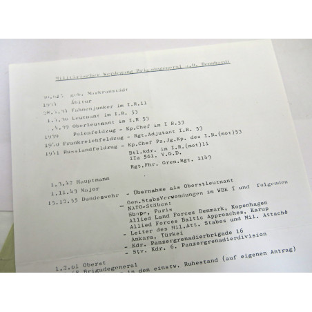 1 Photo dédicacée  Ritterkreuz 1940 soldat Ennhardt   ref  121