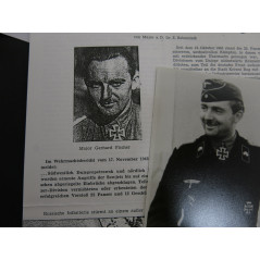 1 Photo Panzer division dédicacée  Ritterkreuz 1941 soldat  Fischer Gerhard   ref  124