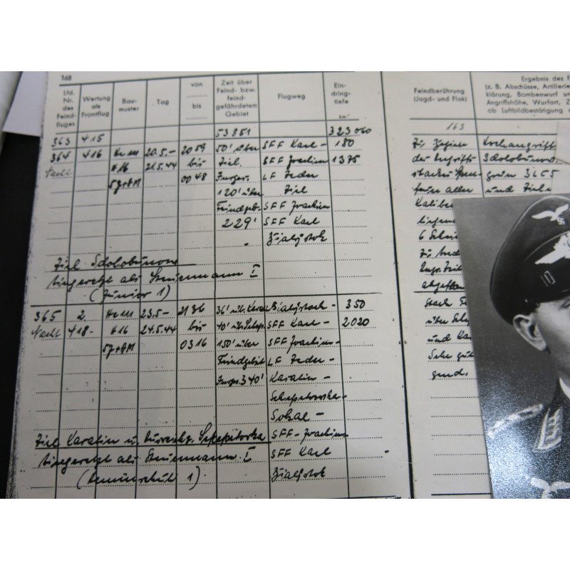 1 Photo Luft dédicacée  Ritterkreuz  soldat Wilhelm Odenhardt     ref  128