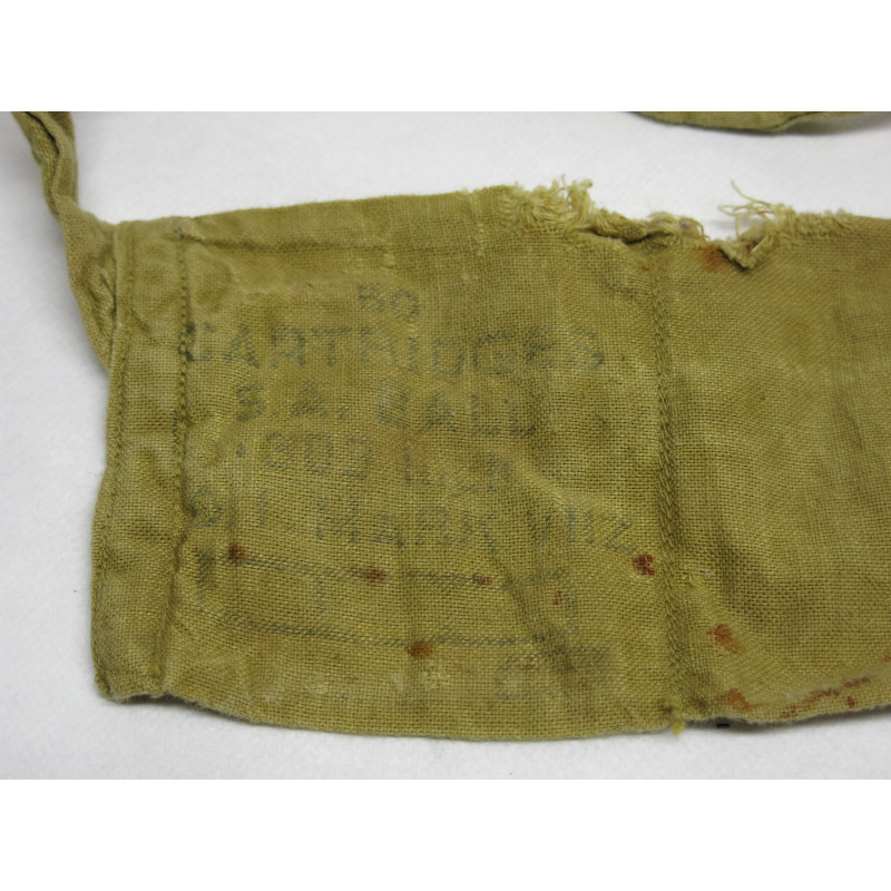 Rare bandouliere a cartouches 303 british  fusil Enfield 1940  ref 88