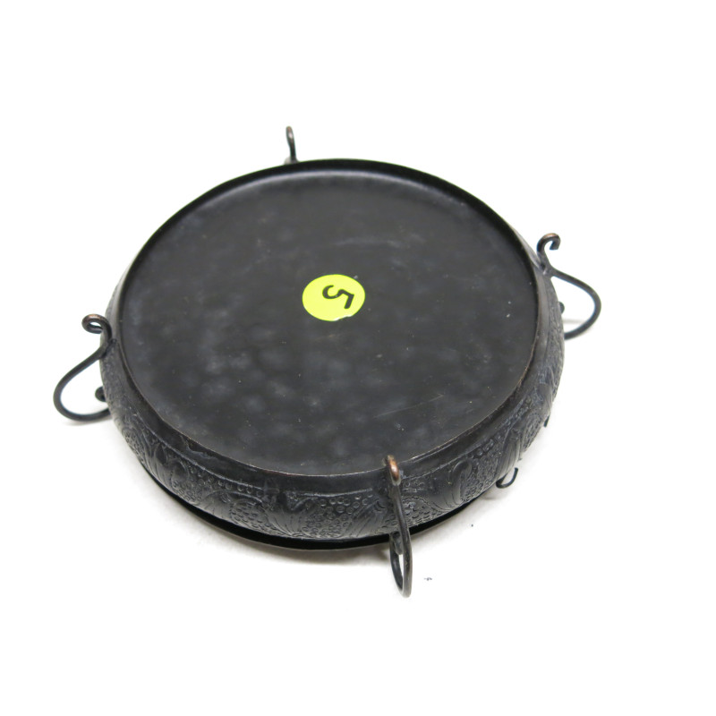 Superbe Boussole astrologique en métal asiatique gravée