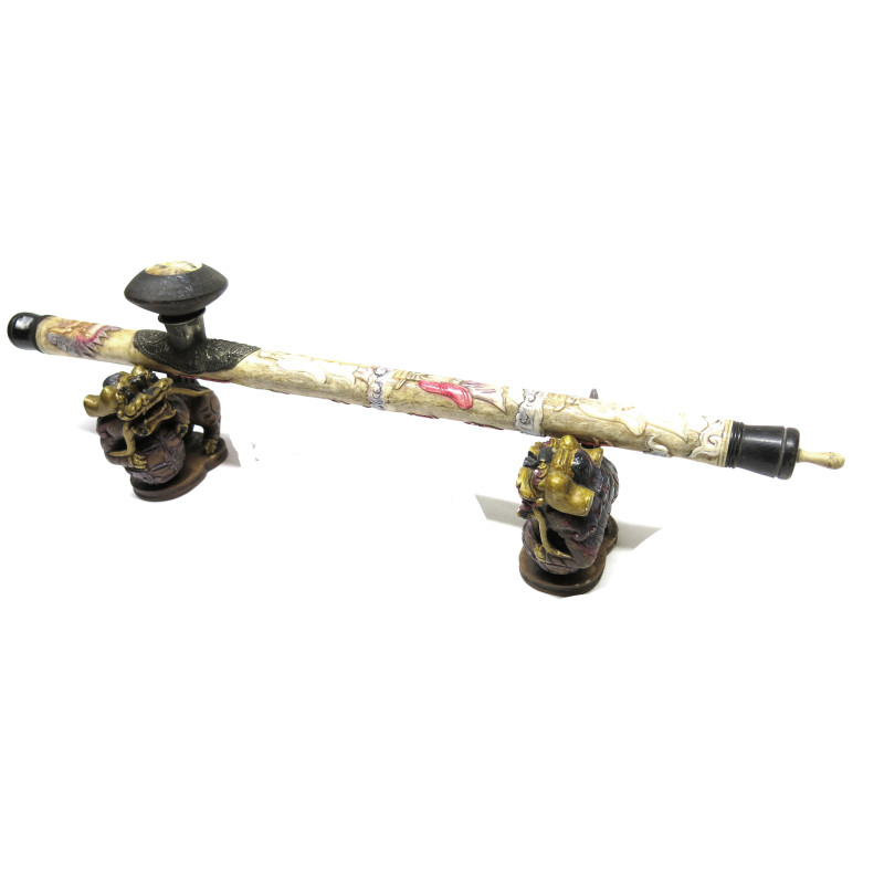 2 supports en pierre  pour pipe asiatique  