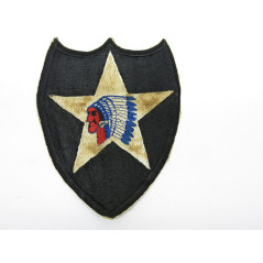 Insigne tissu original India Head US army ww2   ref 100