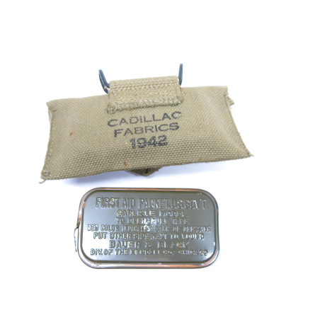 Porte pansement toile original avec pansement US WW2 - U.S.1942 Cadillac