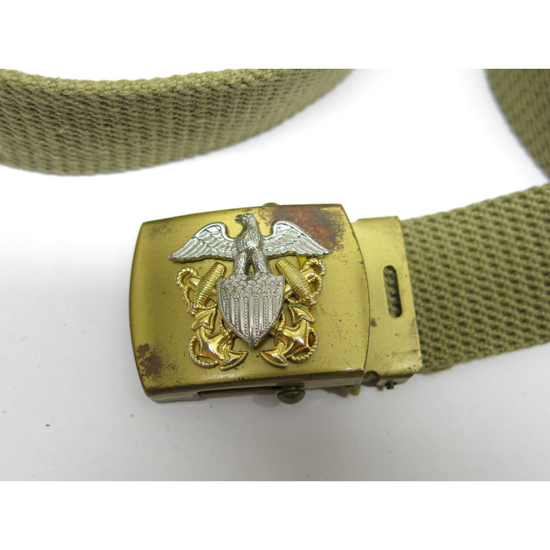 Ceinture de pantalon officier originale US WW2 - 1945 ref 82