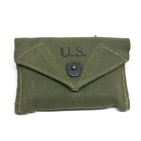 Porte pansement toile original avec pansement US WW2 - U.S.1944 ref 12