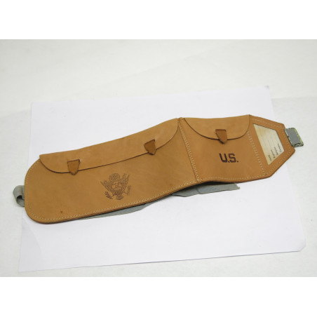 Ceinture toile et cuir porte dollars US 39/45