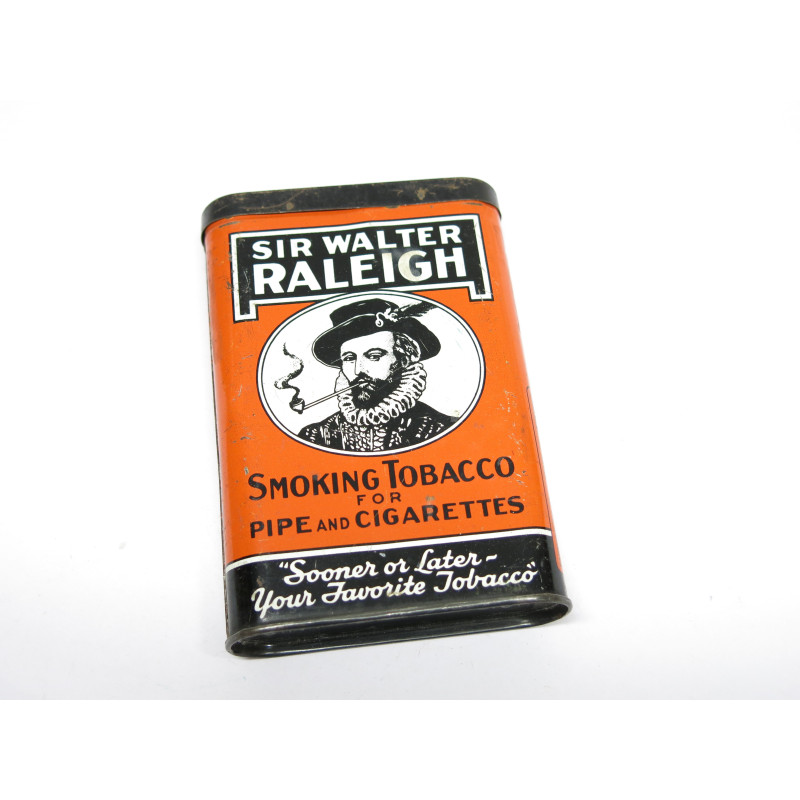 Boite vide metal tabac RALEIGH  US ww2  ref 789 