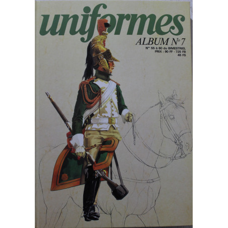 Album Uniformes No 7 avec couverture illustrée : revues No 55 à 60