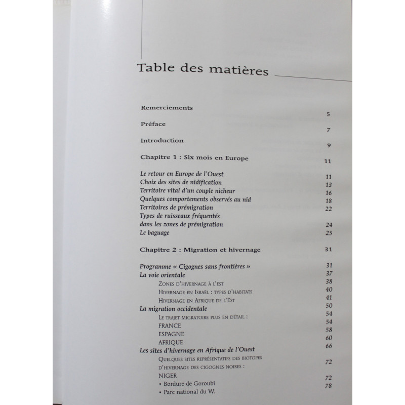 Livre La migration des cigognes noires: Du chêne au baobab de G. Jadoul