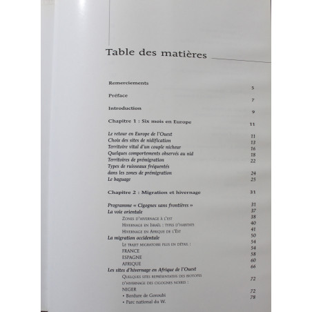 Livre La migration des cigognes noires: Du chêne au baobab de G. Jadoul