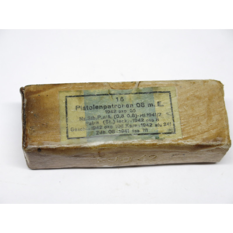 Boite originale  vide 9 para P08 Luger oxo 1942 ref 79 