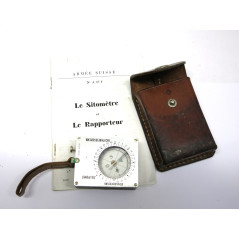 Sitometre boussole Armée Suisse avec etui cuir ref 236