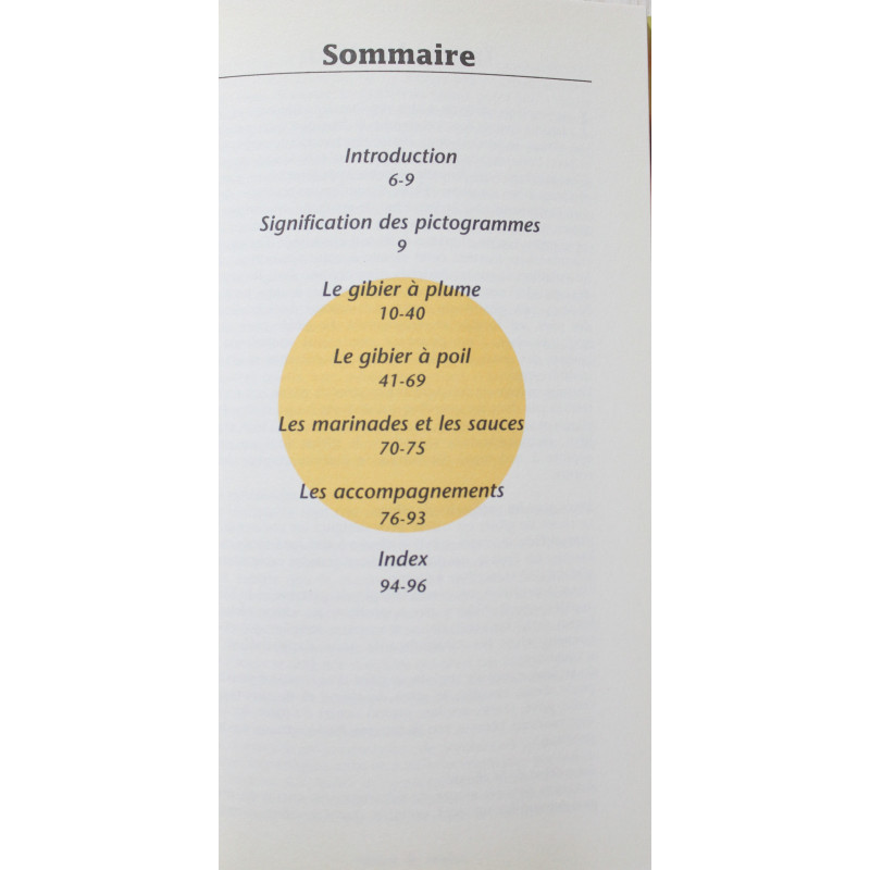 Livre Cuisine du Gibier de Simone Devaux Livre Cuisine du Gibier de Simone Devaux