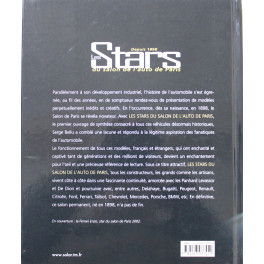 Livre Les stars du salon de l'auto de Paris depuis 1898 de Serge Bellu