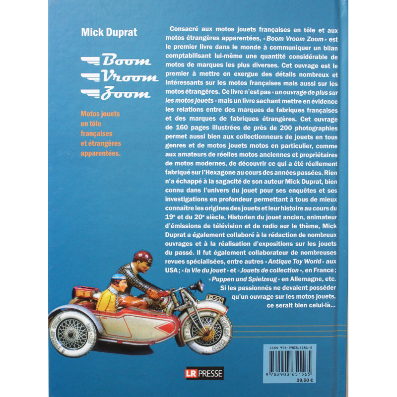 Boom Vroom Zoom: Motos jouets en tôle françaises et étrangères apparentées Boom Vroom Zoom: Motos jouets en tôle françaises et étrangères apparentées
