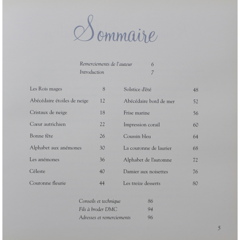 Livre Broder l'année au point de croix de Catherine Allègre- Papadacci