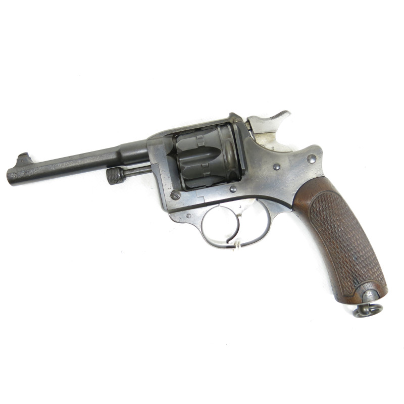 Revolver réglementaire 1892 calibre 8 mm catégorie B numéro 23186 daté 1893