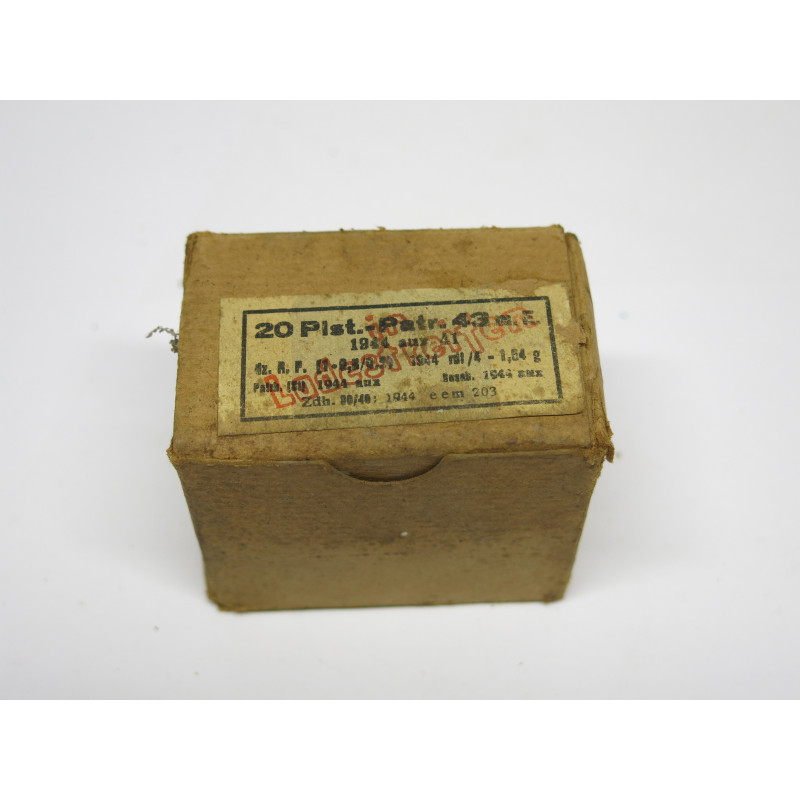 Rare boite vide de 20 cartouches STG 43 MP44 1944 ref  200