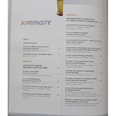 Livre Archéologie et usages du verre de Laïla Ayache