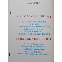 Livre Le RICM, régiment d'infanterie des chars de Marine Aux rendez-vous de la gloire