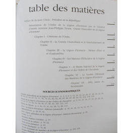 Livre neuf  L'ordre de la Légion d'honneur à l'aube du troisième millénaire