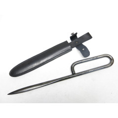 Poignard de tranchée Francais clou 1917 avec fourreau cuir noir