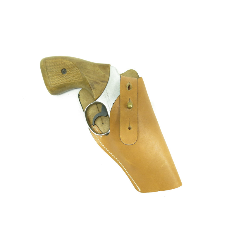 Etui cuir revolver 2 pouces  ref 80