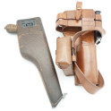 Etui-crosse Mauser Schnell 712 avec brelage M712 et Pochette en cuir