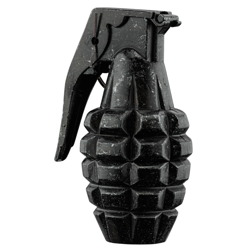 Grenade US MK2 noire en métal reproduction 