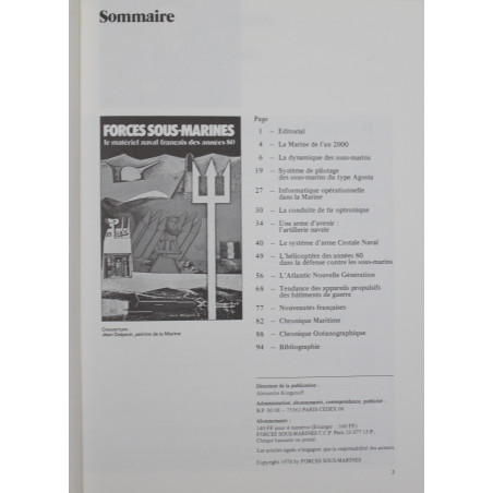 Livre Forces Sous-marines : Le matériel français des années 80