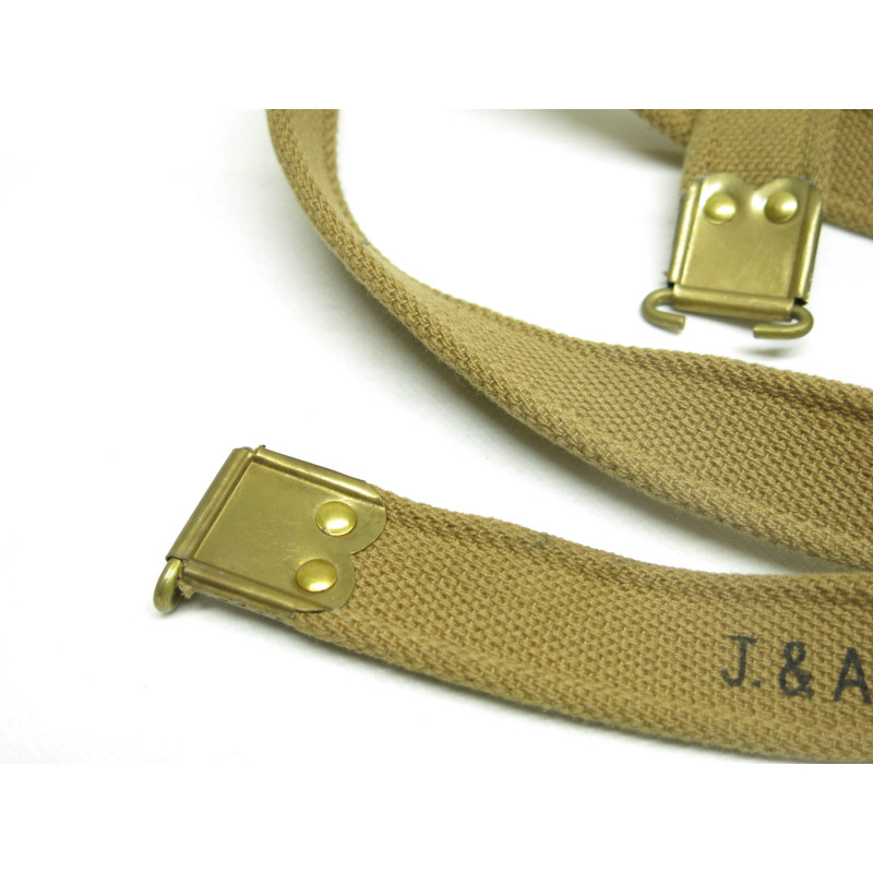 Bretelle originale toile Enfield N° 4 - J & AH 1944 Bretelle originale toile Enfield N° 4 - J & AH 1944