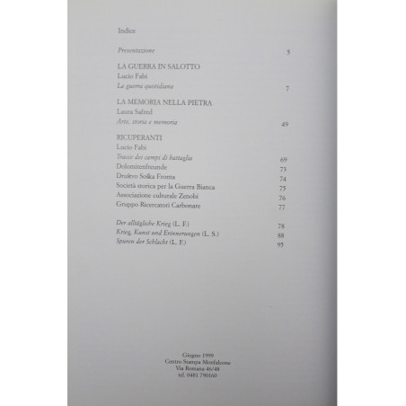 Livre La guerra in salotto-Der Krieg im Salon