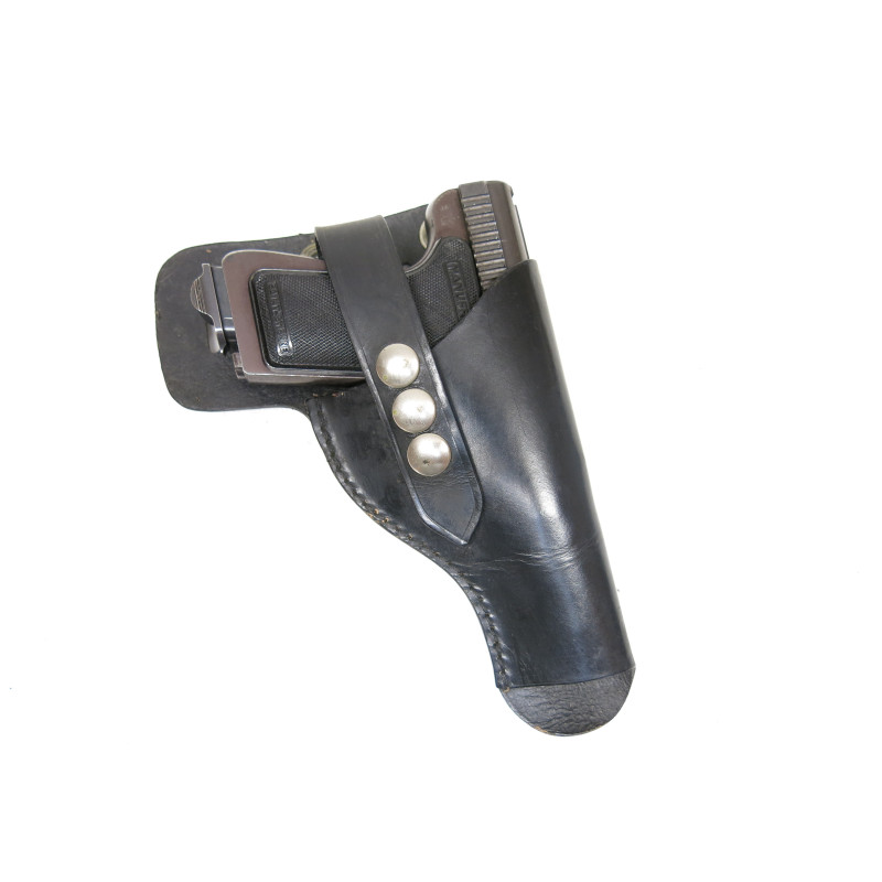 Etui cuir pistolet 7.65 Le Français ref 100