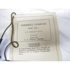 Sherrill compas  US origine  avec boite pour jeep ou char  ww2 