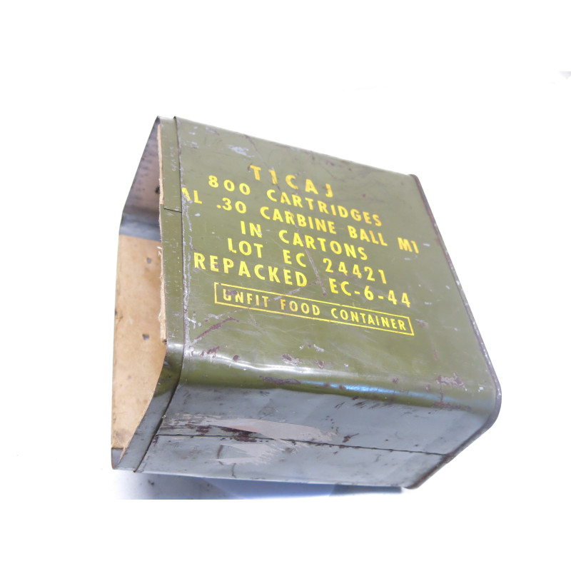 rare caisson vide 800 cartouches USM1 1944 provenance Normandie 