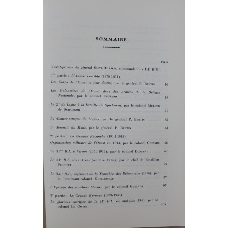 Revue Historique de l'Armée Numéro 3 de 1970 - La III ème Région Militaire