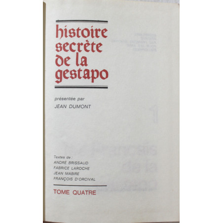 Histoire secrète de la Gestapo, tome 4